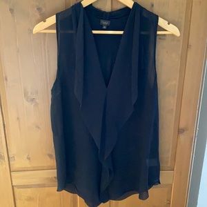 t. babaton silk sleeveless blouse